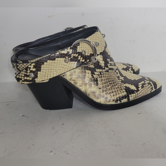 Rebecca Minkoff Sallest Too Block Heel Mules SZ 7.5 - Picture 6 of 9